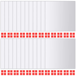 vidaXL Carreau de miroir 24 pcs Carré Verre