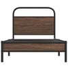 vidaXL Cadre de lit sans matelas 107x203 cm ch&ecirc;ne marron