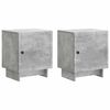 vidaXL Cabinet de chevet 2 pc Gris b&eacute;ton 43 x 34,5 x 50 cm