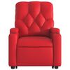vidaXL Fauteuil inclinable de massage électrique rouge similicuir