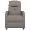 vidaXL Fauteuil de massage Taupe Tissu