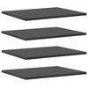 vidaXL Panneaux de biblioth&egrave;que 4 pcs Gris 40x50x1,5 cm Agglom&eacute;r&eacute;