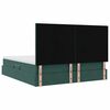 vidaXL Lit de Rangement avec matelas Vert fonc&eacute; 180 x 200 cm Velours