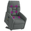 vidaXL Fauteuil de massage inclinable Gris fonc&eacute; Tissu