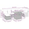 vidaXL Salon de jardin avec coussins 8 pcs gris r&eacute;sine tress&eacute;e acacia