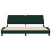 vidaXL Cadre de lit sans matelas vert foncé 200x200 cm velours