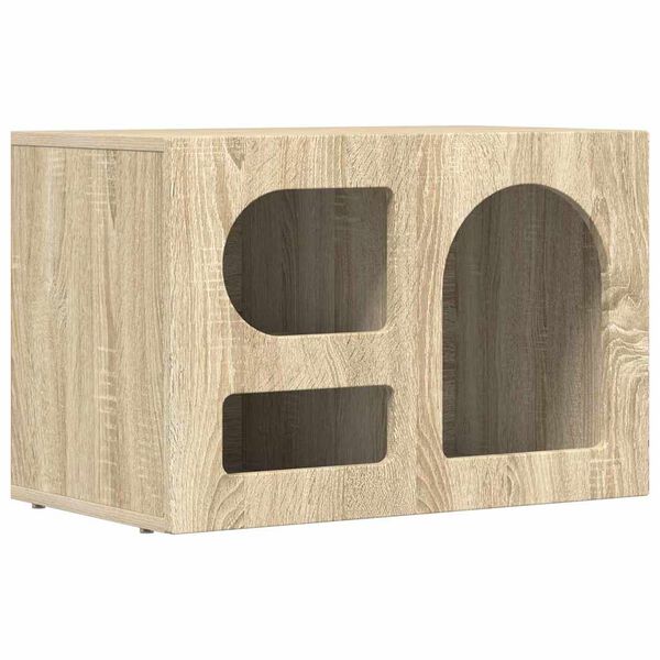 vidaXL Meuble TV Ch&ecirc;ne Sonoma 60 x 35 x 40 cm Bois d'ing&eacute;nierie