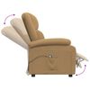 vidaXL Fauteuil inclinable &eacute;lectrique Marron Velours