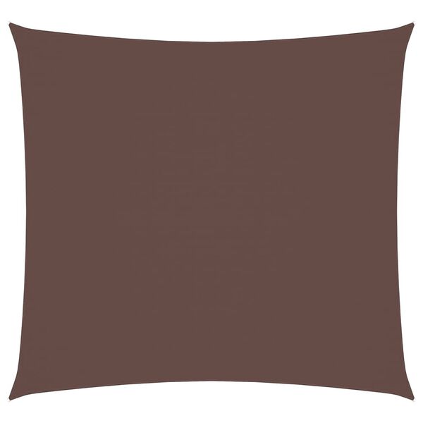 vidaXL Voile de parasol tissu oxford carr&eacute; 7x7 m marron