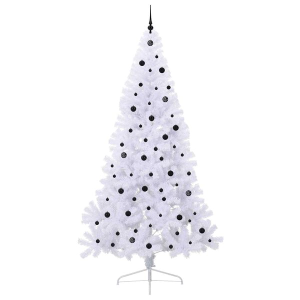 vidaXL Sapin de No&euml;l artificiel avec 300 LED Blanc 240 cm PVC et Acier