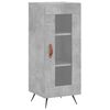 vidaXL Buffet haut Gris b&eacute;ton 34,5x34x180 cm Bois d'ing&eacute;nierie