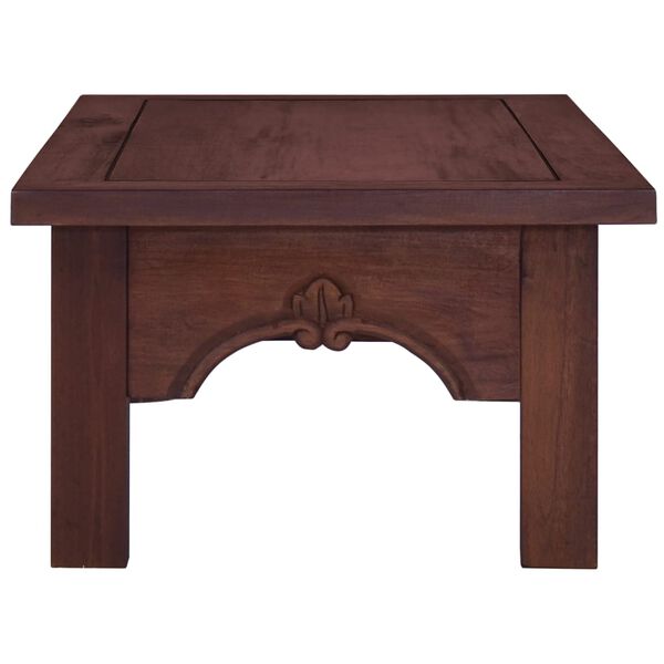 vidaXL Table basse Marron classique 100x50x30 cm Bois d'acajou massif