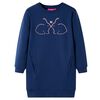vidaXL Robe sweatshirt pour enfants bleu marine 116