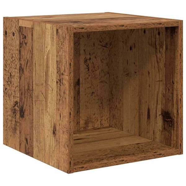 vidaXL Meuble mural Bois ancien 37 x 37 x 37 cm Bois d'ingénierie