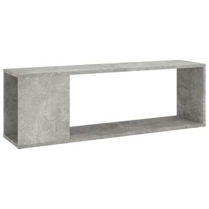 vidaXL Meuble TV Gris b&eacute;ton 100x24x32 cm Bois d'ing&eacute;nierie
