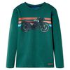 vidaXL T-shirt enfants &agrave; manches longues vert 128