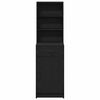vidaXL Haut Armoire Ch&ecirc;ne noir 40 x 40,5 x 135 cm Bois d'ing&eacute;nierie
