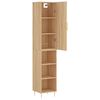 vidaXL Buffet haut Ch&ecirc;ne sonoma 34,5x34x180 cm Bois d'ing&eacute;nierie