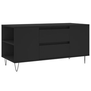 vidaXL Table basse noir 102x44,5x50 cm bois d'ing&eacute;nierie