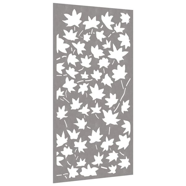 vidaXL D&eacute;coration murale jardin 105x55 cm acier corten design feuille