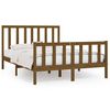 vidaXL Cadre de lit Marron miel Bois massif 140x200 cm