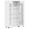 vidaXL Buffet avec &eacute;tag&egrave;re FLORIN Blanc brillant 55,5 x 29 x 103 cm