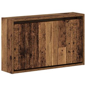 vidaXL Cabinet &agrave; chaussures mural ZWOLLE 71 x 17 x 43 cm Bois ancien