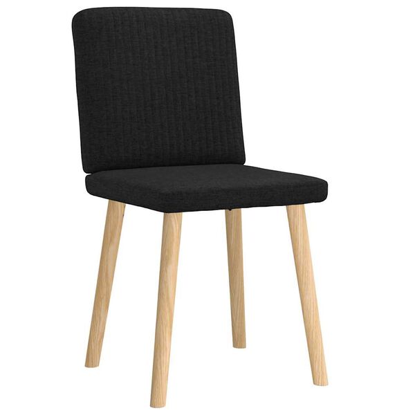 vidaXL Chaises à manger lot de 2 noir tissu