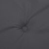 vidaXL Coussin de chaise longue anthracite mélangé (75+105) x 50 x 4 cm