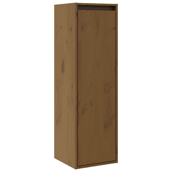 vidaXL Armoire murale Marron miel 30x30x100 cm Bois de pin massif