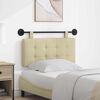 vidaXL T&ecirc;te de lit suspendue Cr&egrave;me 100 x 55 x 5 cm Simili cuir