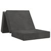 vidaXL Canap&eacute;-lit pliable 75 x 63 x 45 cm Gris fonc&eacute;