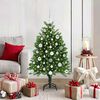 vidaXL Sapin de Noël avec 150 LED avec support Vert 120 cm PE