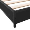 vidaXL Cadre de lit sans matelas noir 120x190 cm