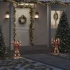 vidaXL D&eacute;coration de No&euml;l en forme de canne &agrave; sucre 50 LED blanc chaud