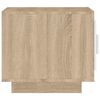 vidaXL Table basse blanc et ch&ecirc;ne sonoma 51x50x45 cm bois d'ing&eacute;nierie