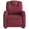 vidaXL Fauteuil inclinable de massage &eacute;lectrique Rouge bordeaux Tissu