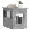 vidaXL Meuble de cage pour chiens gris b&eacute;ton 55x75x65 cm