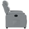 vidaXL Fauteuil inclinable en tissu gris clair