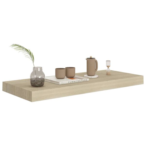 vidaXL &Eacute;tag&egrave;re flottante murale ch&ecirc;ne 60x23,5x3,8 cm MDF
