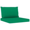 vidaXL Salon de jardin 9 pcs avec coussins Vert