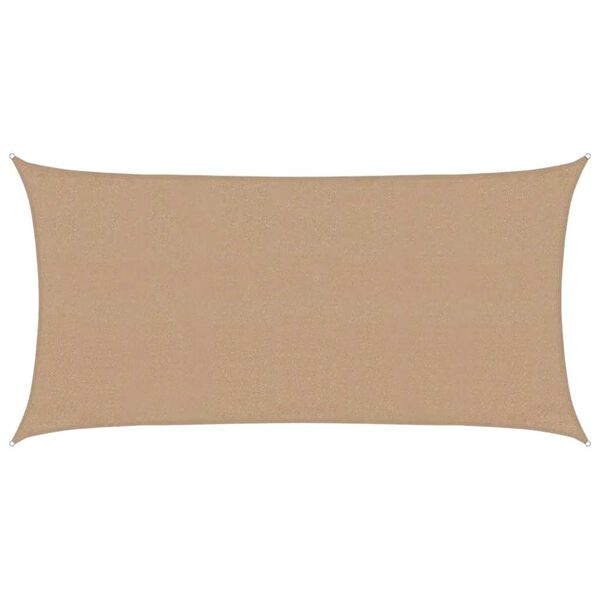 vidaXL Voile d'ombrage 160 g/m² Taupe 3x6 m PEHD