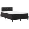vidaXL Lit &agrave; ressorts avec matelas Noir 120 x 200 cm Velours