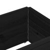 vidaXL Colliers de palette 2 pcs noir 150x50 cm bois de pin solide