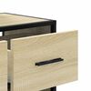 vidaXL Meuble TV chêne sonoma 60x31x39,5 cm bois d'ingénierie et métal