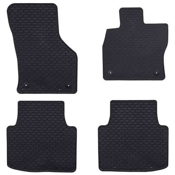 vidaXL Tapis de voiture 4 pcs Noir &Scaron;koda SUPERB III / iV TPE