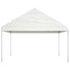 vidaXL Belvédère avec toit blanc 4,08x2,23x3,22 m polyéthylène