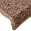 vidaXL Tapis d'escalier 30 pi&egrave;ces 65 x 24 x 4 cm Marron Demi-rond Grand