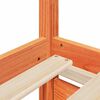 vidaXL Cadre de lit sans matelas cire marron 90x190 cm bois pin massif