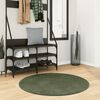 vidaXL Tapis HUARTE &agrave; poils courts doux et lavable vert for&ecirc;t &Oslash; 100 cm